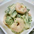 JACK0904's cooksnap of when they made 菜の花とエビのマスタードマヨ和え.