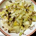 あきんこ1122's cooksnap of when they made 塩もみ白菜と蒸しキノコの旨み和え.