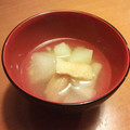 めいぽんす☆'s cooksnap of when they made かぶと油揚げの味噌汁.