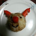ちなつのママ's cooksnap of when they made キャラ弁*トナカイおにぎり.