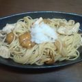 Snih_'s cooksnap of when they made 和風なめこおろしスパ.