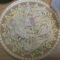 最後の果実's cooksnap of when they made えのきとベーコンの豆乳パスタ.