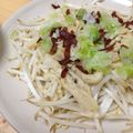 ユウちゃ's cooksnap of when they made もやしの、しめじとカリカリベーコンのせ.