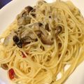 st1221's cooksnap of when they made 牡蠣としめじのスパゲティー.