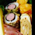 ゆのたママ's cooksnap of when they made お弁当に！ウィンナーのちくわ巻き天.