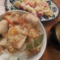 華舞蘭's cooksnap of when they made 絹ごし豆腐とたけのこ煮入り玉子丼.