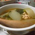 ぽんぽん堂's cooksnap of when they made カブと鶏ミンチのあったか生姜スープ.