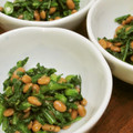 ぽんずー's cooksnap of when they made 納豆と春菊の和え物.