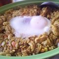 ᎩᏌᎩᏌ's cooksnap of when they made ＊ルクエde卵のっけ☆カレーピラフ＊.