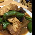 駱駝似's cooksnap of when they made ２人分・鶏むね肉となすのみそ炒め丼.
