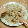 saatan0405's cooksnap of when they made タコのガーリックライス.