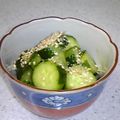 ダ〜ごはん's cooksnap of when they made 簡単☆きゅうりのポン酢漬け.