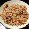 マリィの母's cooksnap of when they made ∮ じいちゃんのささげで♬玄米ご飯 ∮.