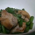 hunemi's cooksnap of when they made 夏に！ピリッ　いんげんと鶏肉の豆板醤炒め.