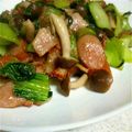 実悠徠ママ's cooksnap of when they made ベーコンとチンゲン菜の簡単炒め.