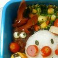 じゅらリンゴ's cooksnap of when they made コロッケのトナカイ☆クリスマスキャラ弁.
