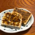 Ruriluru's cooksnap of when they made 食パンとご飯ですよを塗りつけて食べる.