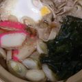 そらおのえくぼ's cooksnap of when they made めんつゆで豚肉の鍋焼きうどん.