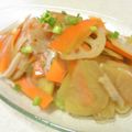 papikun's cooksnap of when they made 根菜のスライス梅しそマリネサラダ.