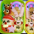 くるこのままママ's cooksnap of when they made ｻﾝﾀさんとﾂﾘｰのお弁当.