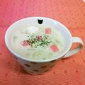 龍青空ママ's cooksnap of when they made たまごのミルクスープ.