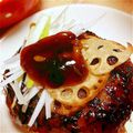 raykuma316's cooksnap of when they made 鶏ひき肉とレンコンの和風バーグ.