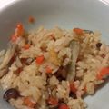 ははちひろ's cooksnap of when they made 味も色も濃い★絶品鶏ごぼう炊き込みご飯★.