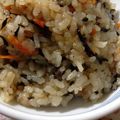 むぎ0504's cooksnap of when they made お煎餅でひじきの炊き込みおこわ☆.