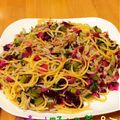 ゆーやんやん's cooksnap of when they made 絶品！しば漬けとしらすと野沢菜の和風スパ.