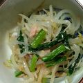 まぐるす's cooksnap of when they made 小松菜とモヤシのツナ和え♪.