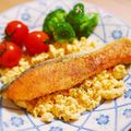 meiplu's cooksnap of when they made ◆短時間♡鮭のムニエル～エッグソース～◆.