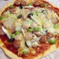 ららっこ's cooksnap of when they made 簡単！米粉生地のピザ.