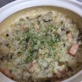 luna7777's cooksnap of when they made 簡単なのに本格的★きのこリゾット★.