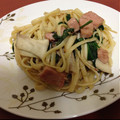 mikumiyu's cooksnap of when they made 休日！和風きのことほうれん草のパスタ.