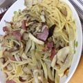 みほきのこ's cooksnap of when they made ☆きのこのクリームスパゲティ☆.