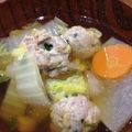 よしこたん's cooksnap of when they made 餃子の具で中華スープ.