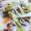 珍味佳肴's cooksnap of when they made 簡単♪竹豚五目あんかけラーメン.