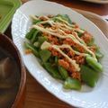 nyanconya's cooksnap of when they made モロッコいんげんの鮭マヨサラダ.