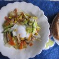 yobibaa's cooksnap of when they made ★時短簡単野菜の巣ごもり★.