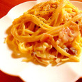 ぱぴぷ～'s cooksnap of when they made きのことベーコンの和風クリームパスタ☆.