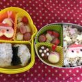 ｊ−ｊ−ｆ's cooksnap of when they made キャラ弁☆ハート型で簡単サンタさん.