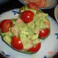 takerumama's cooksnap of when they made アボカドのカップサラダ　ごまドレで♪.