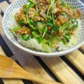 クックあこ's cooksnap of when they made スタミナ納豆ごはん.