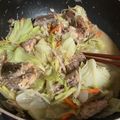 クックやまねこ's cooksnap of when they made さば缶のさっぱりキャベツ蒸し.