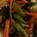 まめざくら's cooksnap of when they made 肉なしでも美味しい♪小松菜きのこ人参炒め.