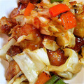 jinkami's cooksnap of when they made 豚の唐揚げと野菜の甘辛炒め♪.