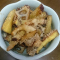 sige24's cooksnap of when they made さつまいもと蓮根の甘辛炒め.