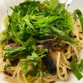 チビクウ's cooksnap of when they made オイルサーディンと大葉のスパゲティ.