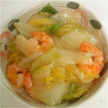 あっちゃんぽ's cooksnap of when they made ほっこりする！えびと白菜のトロっと煮.
