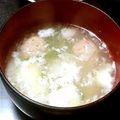 たんたん　's cooksnap of when they made 卵白消費✿ちゃっちゃっとスープ　　.